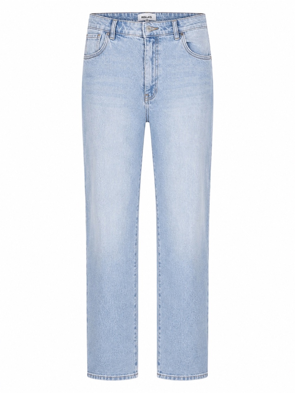 REVOLVE Rolla's Original High Rise Straight Jeans Light Wash 32 Minimalist Denim